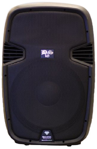 DS18 DS-PA10BT 10-Inch 1,300 Watts 2-Way Powered/Active Speaker Box with BT/FM/USB/SD/EQ/MP3/Microphone and Wheels