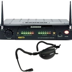 Samson AirLine 77 QE Fitness Headset System - True Diversity UHF Wireless Ch N6