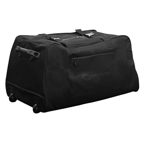 Odyssey BRLSPKLHW Series Speaker Trolley Bag with Pullout Handle and Wheels, Red