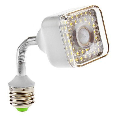 hkbayi E27 5W 39 LED Flexible IR Infrared Sensor PIR Motion Automatic Lamp Light