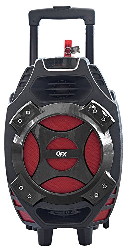 QFX PBX-61081BT RED, TAILGATE BLUETOOTH, RECHARGABLE SPEAKER