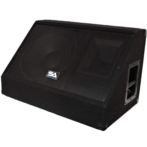 Seismic Audio - Pair of 12" 500 Watts Floor Monitors Studio, Stage, or Floor use - PA/DJ Speakers