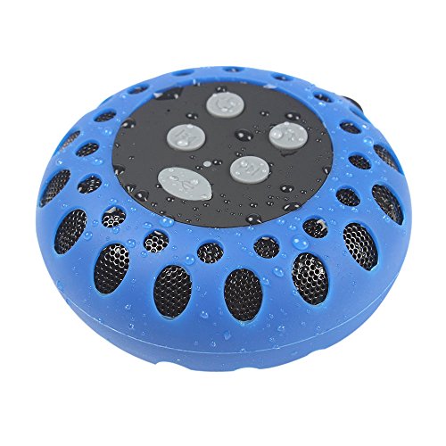 Boriyuan New Ultra-Portable Honeycomb Pattern Outdoor Sports Speaker Waterproof Bluetooth Wireless Stereo with NFC HiFi Speaker Shower Pool Car Hands-free Mic for Apple iPhone 3 3G 3S 4 4S 5 5C 5S / 4.7'' iphone 6 / 5.5'' iPhone 6 Plus, iPad 2 3 4 5 Air Mini, Samsung Galaxy S5 I9600/ S4 I9500/ S4 Mini/ Note 2 N7100/ Note 3 N9000/ Note 4/ Mega 6.3 I9200, LG G2/ G3/ G Flex/ G Pro 2, Sony Xperia Z L36h/ Z1S/ Z2, Motorola Moto G/ X, Blackberry Z10/ Z30, HTC One M7/ Max/ M8, Nokia Lumia 920 520 1020 1520, Google Nexus and All Bluetooth-enabled Mobile Phones, Mp3 MP4 Players, Tablets, PC and Laptops etc - Blue