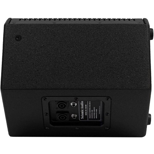 Seismic Audio - SAX-8M-Pair - Pair of Compact 8 Inch 2-Way Coaxial Floor / Stage Monitors with Titanium Horns