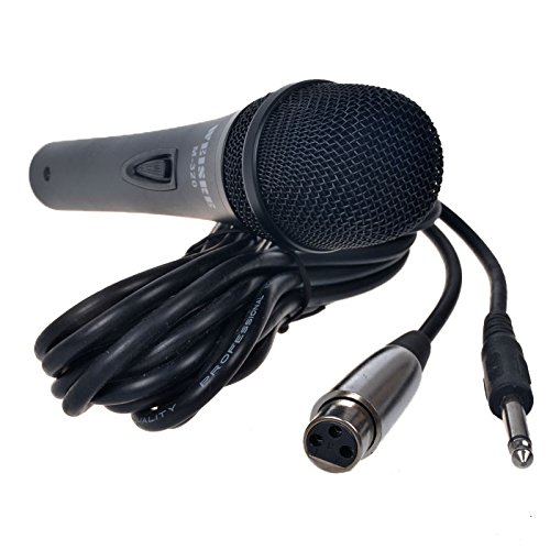 Sinuote Professional Dynamic Moving Coil Handheld Cable Microphone Mic Black M-320