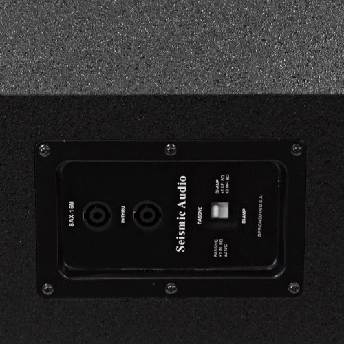 Seismic Audio - SAX-12M - Compact 12 Inch 2-Way Coaxial Floor / Stage Monitor with Titanium Horn - 250 Watts RMS - PA/DJ Stage, Studio, Live Sound 12 Inch Monitor