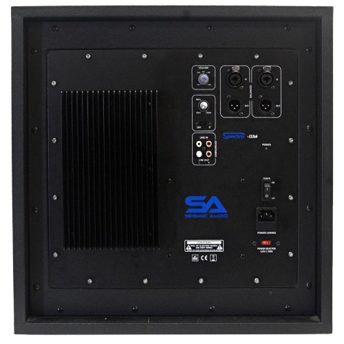 Seismic Audio Spectra-12SUB Active 12-Inch Studio Subwoofer 120 Watts RMS Studio Subwoofer Home Theater