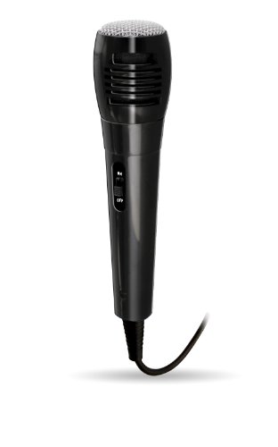 Electrohome EAKARMIC Professional Dynamic Karaoke Microphone with ¼" (6.33mm) Input and 10ft Cord