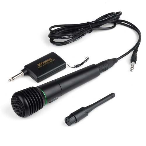 VicTsing 2 in 1 Wired & Wireless Handheld Microphone Mic Receiver System Un-directional