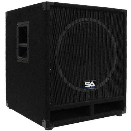 Seismic Audio - Baby-Tremor_PW - Powered 15" Pro Audio Subwoofer Cabinet - 300 Watts RMS - PA/DJ Stage, Studio, Live Sound Active 15 Inch Subwoofer