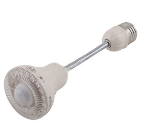 hkbayi IR Sensor Light E27 Flexible Infrared Motion Detection 1.8W Lamp Bulb light 110-220V