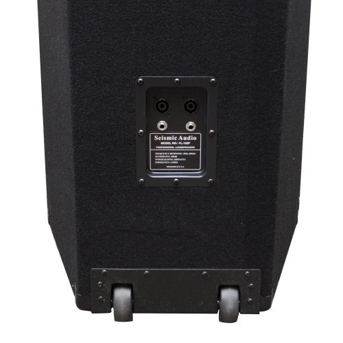 Seismic Audio - FL-155PC - Pair of Dual Premium 15" PA/DJ Speaker Cabinets with Titanium Horns - Wheel Kits and Rear Handles - 800 Watts RMS per Cabinet
