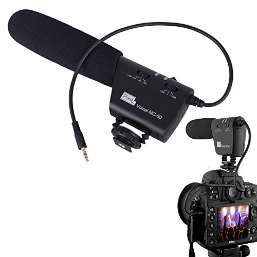 BW® MC-50 DSLR Camera Photography Interview Mounted Shotgun MIC Microphone for Canon Nikon Sony Blackmagic Camera DV Camcorder