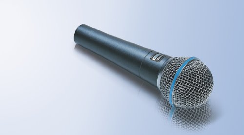 Shure BETA 58A Supercardioid Dynamic Microphone with High Output Neodymium Element for Vocal/Instrument Applications