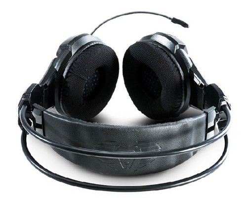 amtonseeshop Black E-3lue Cobra Hs707 Blue Light Gaming Headsets & Microphone Gamer MSN Skype