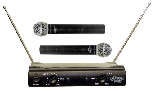 PylePro PDWM2500 Dual VHF Wireless Microphone System