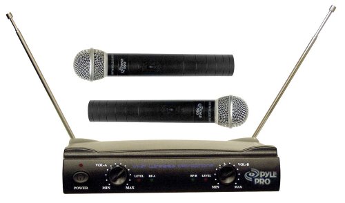 PylePro PDWM2500 Dual VHF Wireless Microphone System