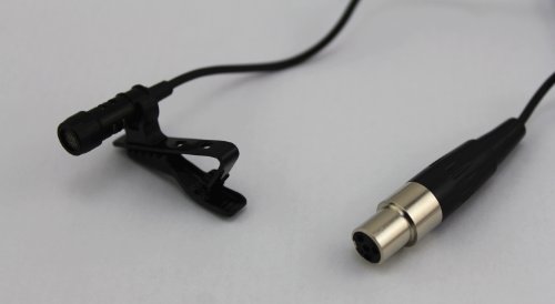 Pro Lavalier Lapel Microphone JK MIC-J 016 for Shure Wireless Transmitter - Noise Cancelling Condenser Mic
