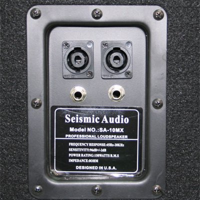 Seismic Audio - Pair of 15" PA DJ SPEAKERS 10" FLOOR MONITORS 4 SPEAKER CABLES PRO AUDIO - Band, Bar, Wedding