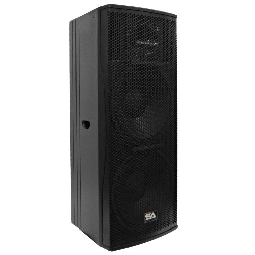 Seismic Audio - Magma-215-Pair - Pair of Premium Dual 15" Full Range / Bi-Amp 2-Way Loudspeaker Cabinets - 1000 Watts RMS Each - PA/DJ Band Live Sound