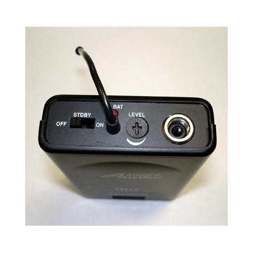 Audio2000 AWM-6032UL UHF Dual Channel Wireless Microphone System with One Handheld & One Lapel (Lavalier) Mic