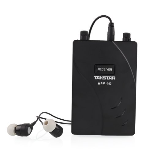ZGY Professional In Ear Stage Audio Wireless Monitor System Receiver Transmitter Receiver Earphone 45db SNR Sensitivity with LED Indicator for Public On-stage Monitoring