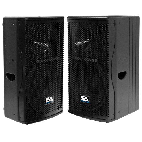 Seismic Audio - Magma-12-Pair - Pair of Premium 12" Full Range / Bi-Amp 2-Way Loudspeaker Cabinets - PA DJ Band, Live Sound Loudspeaker Cabinets