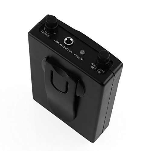 ZGY Professional In Ear Stage Audio Wireless Monitor System Receiver Transmitter Receiver Earphone 45db SNR Sensitivity with LED Indicator for Public On-stage Monitoring