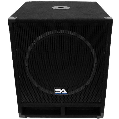 Seismic Audio - Baby-Tremor_PW - Powered 15" Pro Audio Subwoofer Cabinet - 300 Watts RMS - PA/DJ Stage, Studio, Live Sound Active 15 Inch Subwoofer