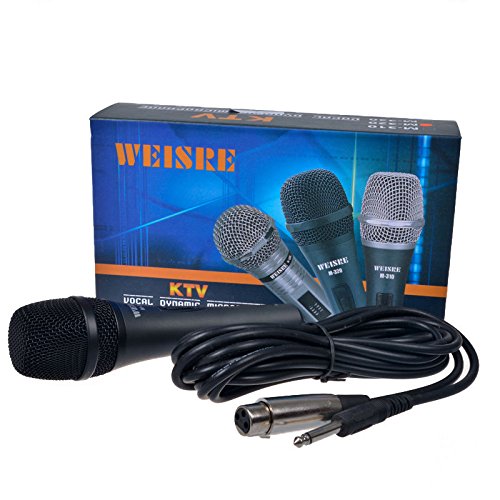Sinuote Professional Dynamic Moving Coil Handheld Cable Microphone Mic Black M-320