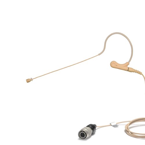 U-Voice UVS70D H4P Detachable Mini Headset Microphone for Audio Technica (Tan Color)