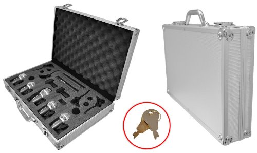 Pyle-Pro PDKM7 7 Microphone Wired Drum Kit with Mounting Accesories