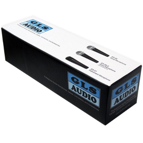 GLS Audio Instrument Microphone ES-57 & Mic Clip - Professional Series ES57 Dynamic Cardioid Mike Unidirectional - For Instruments, Drums, Percussion, Vocals, and more