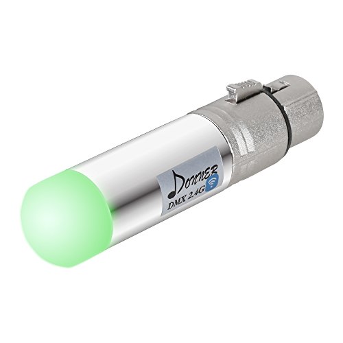 Donner 4pcs DMX512 DMX Dfi DJ 2.4G Wireless 3 Receiver with Tricolor LED Indicators & 1 Transmitter LED Lighting Control