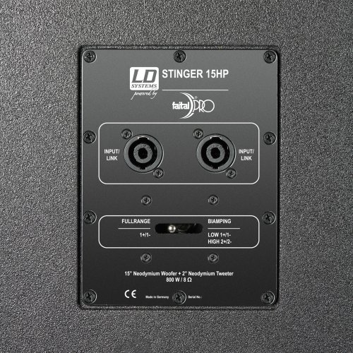 LD Systems Stinger HP Series LDEB15HP Unpowered Speaker Cabinet, Black