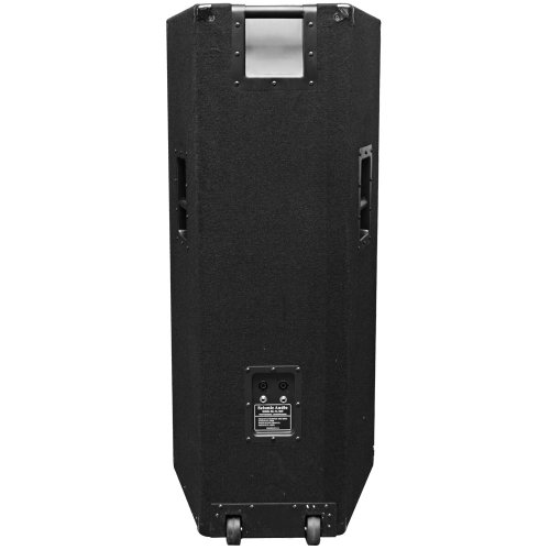 Seismic Audio - FL-155PC - Pair of Dual Premium 15" PA/DJ Speaker Cabinets with Titanium Horns - Wheel Kits and Rear Handles - 800 Watts RMS per Cabinet