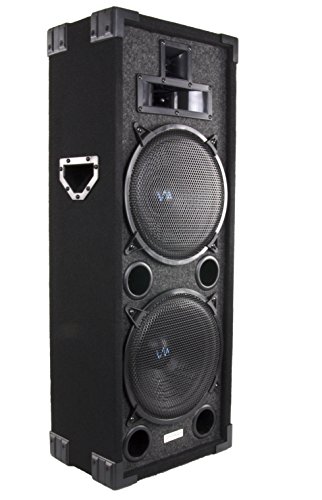 Two VM Audio VAS4210P 2200 Watt 4-Way Dual 10" DJ Loud Speakers System (Pair)
