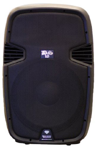 DS18 DS-PA12BT 12-Inch 1,700 Watts 2-Way Powered/Active Speaker Box with BT/FM/USB/SD/EQ/MP3/Microphone and Wheels