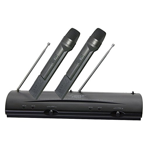 Pyle-Pro PDWM2100 Professional Dual VHF Wireless Handheld Microphone System