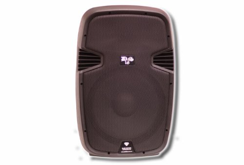 DS18 DS-PA15EQBT 15-Inch 2,000 Watts 2-Way Powered/Active Speaker Box with BT/FM/USB/SD/EQ and Guitar Inputs