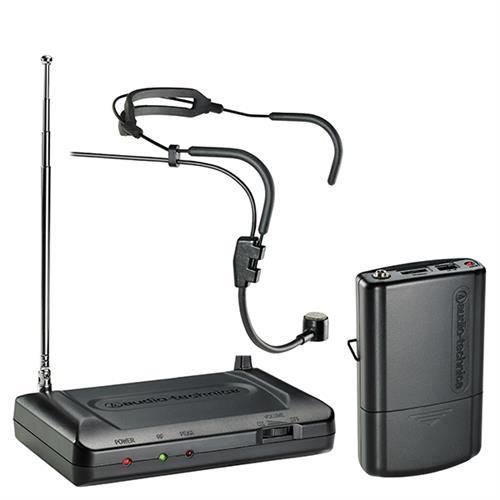 audio technica atr-7100h-t3 headworn vhf wireless microphone system (170.245mhz)