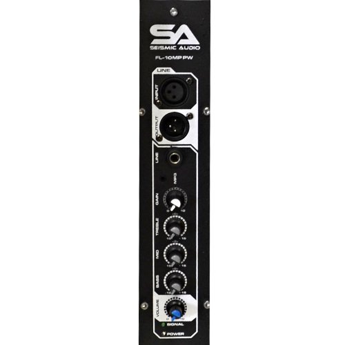 Seismic Audio - FL-10MP-PW-Pair - Pair of Premium Powered 2-Way 10" Floor / Stage Monitors with Titanium Horns