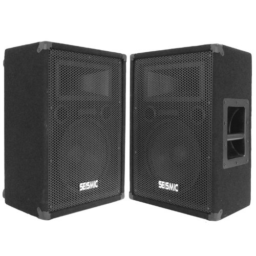 Seismic Audio - FL-10MP (Pair) - Pro Audio PA/DJ 10" Monitors - 100% Birch Plywood  - 500 Watts