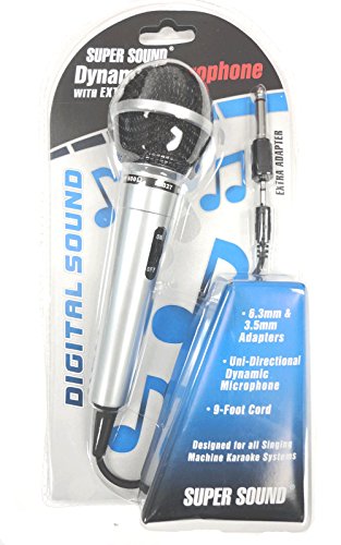 Dynamic MIC Microphone w/Extra Adapter Karaoke Systems & Computers 3.5mm & 6.3mm