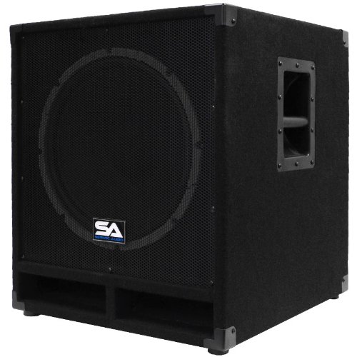 Seismic Audio - Baby-Tremor_PW - Powered 15" Pro Audio Subwoofer Cabinet - 300 Watts RMS - PA/DJ Stage, Studio, Live Sound Active 15 Inch Subwoofer