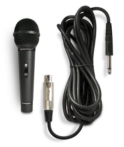 Nady MSC3 Center Stage Microphone with On/Off Switch and Stand - Frustration Free Packaging