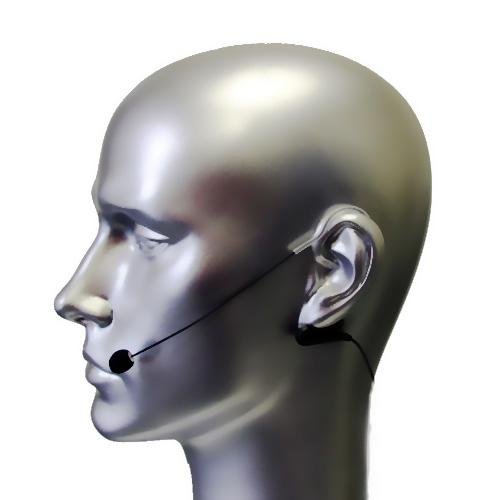 Av-jefe Avl670-35 Earhook Black Mini Headset Microphone For Sennheiser