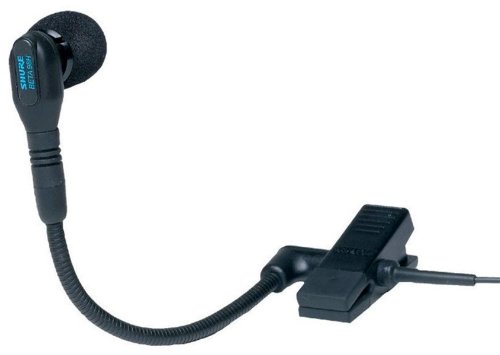 Shure BETA 98H/C Clip-On Cardioid Condenser Microphone for Sax/Brass with Integrated Shock Mount and Attached Preamplifier
