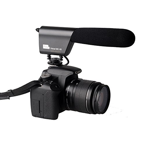 BW® MC-50 DSLR Camera Photography Interview Mounted Shotgun MIC Microphone for Canon Nikon Sony Blackmagic Camera DV Camcorder