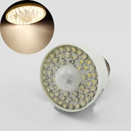 hkbayi New E27 54LEDs PIR Infrared Sensor Motion Detector Sensitive LED Light Bulb Lamp 85V~265V
